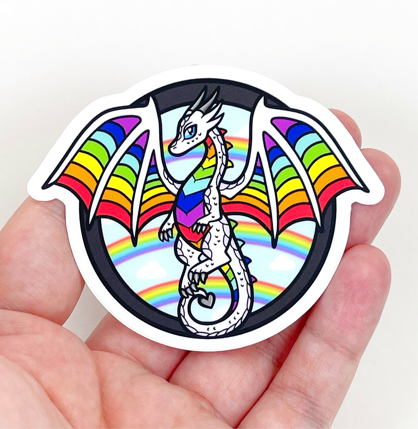 Autocollant de fierté de dragon