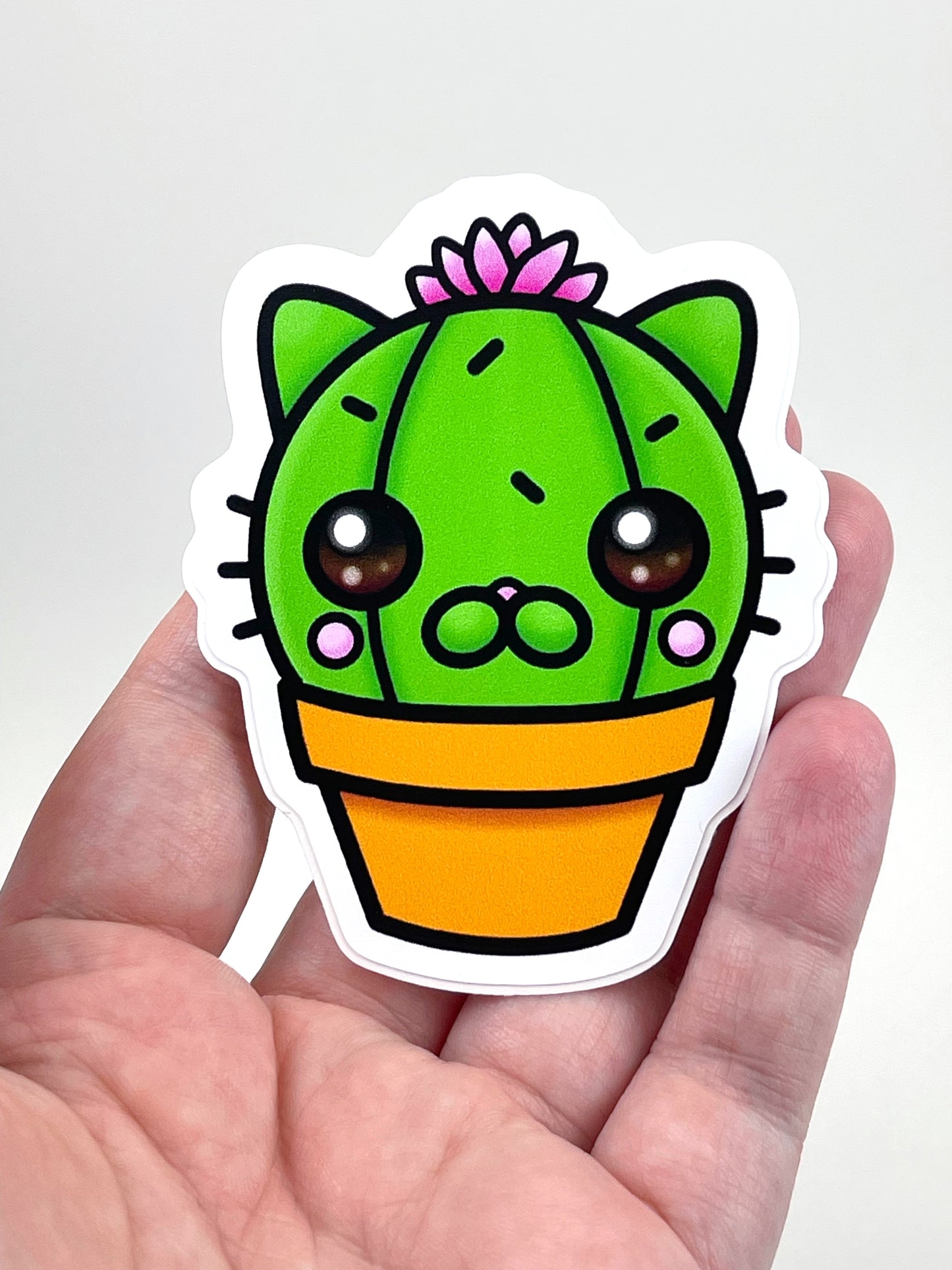 Autocollant Chat Cactus