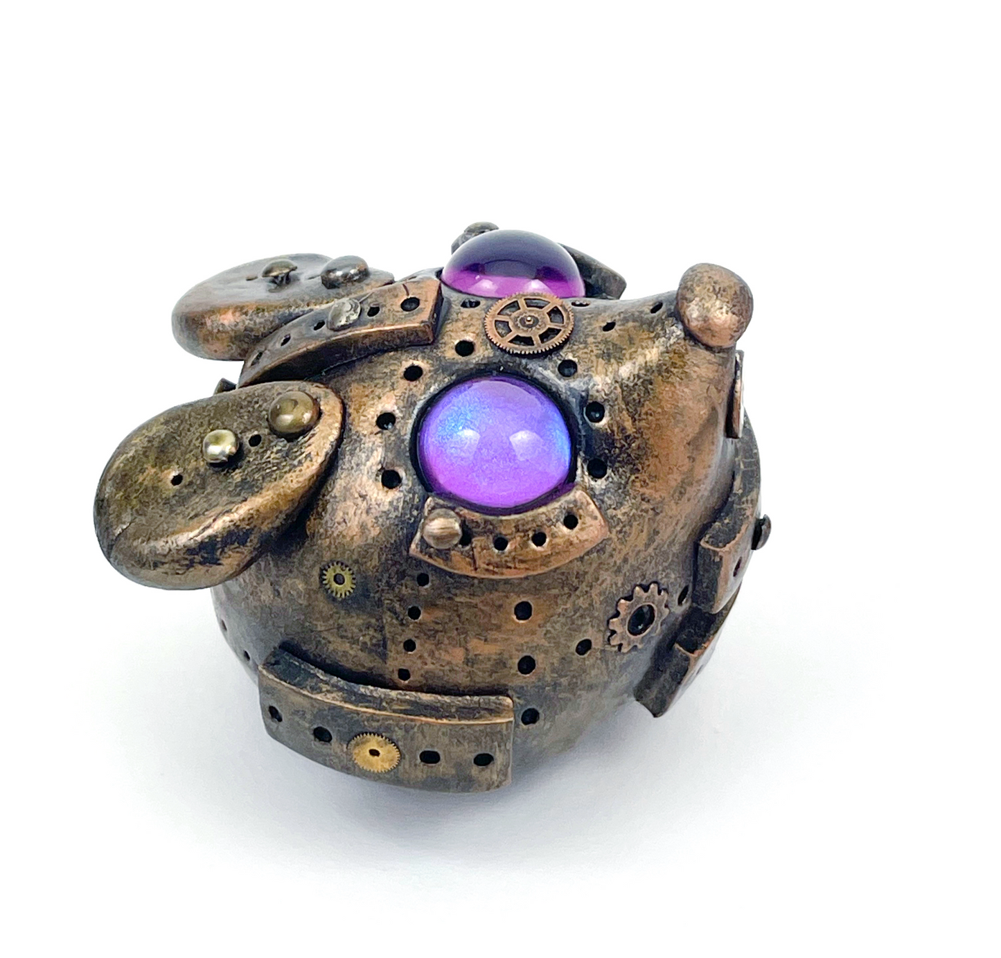 Sculpture de souris Steampunk faite à la main, pièce unique