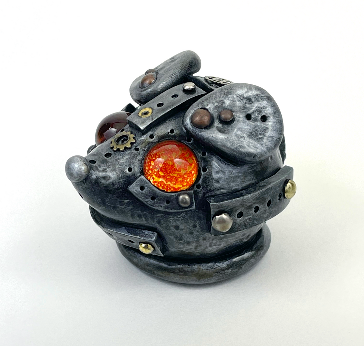 Sculpture de souris Steampunk faite à la main, pièce unique