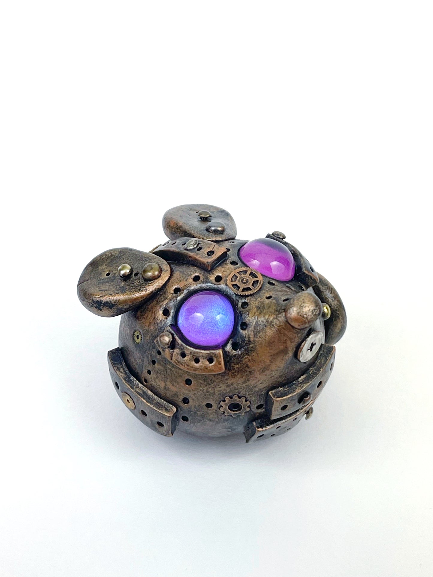 Sculpture de souris Steampunk faite à la main, pièce unique