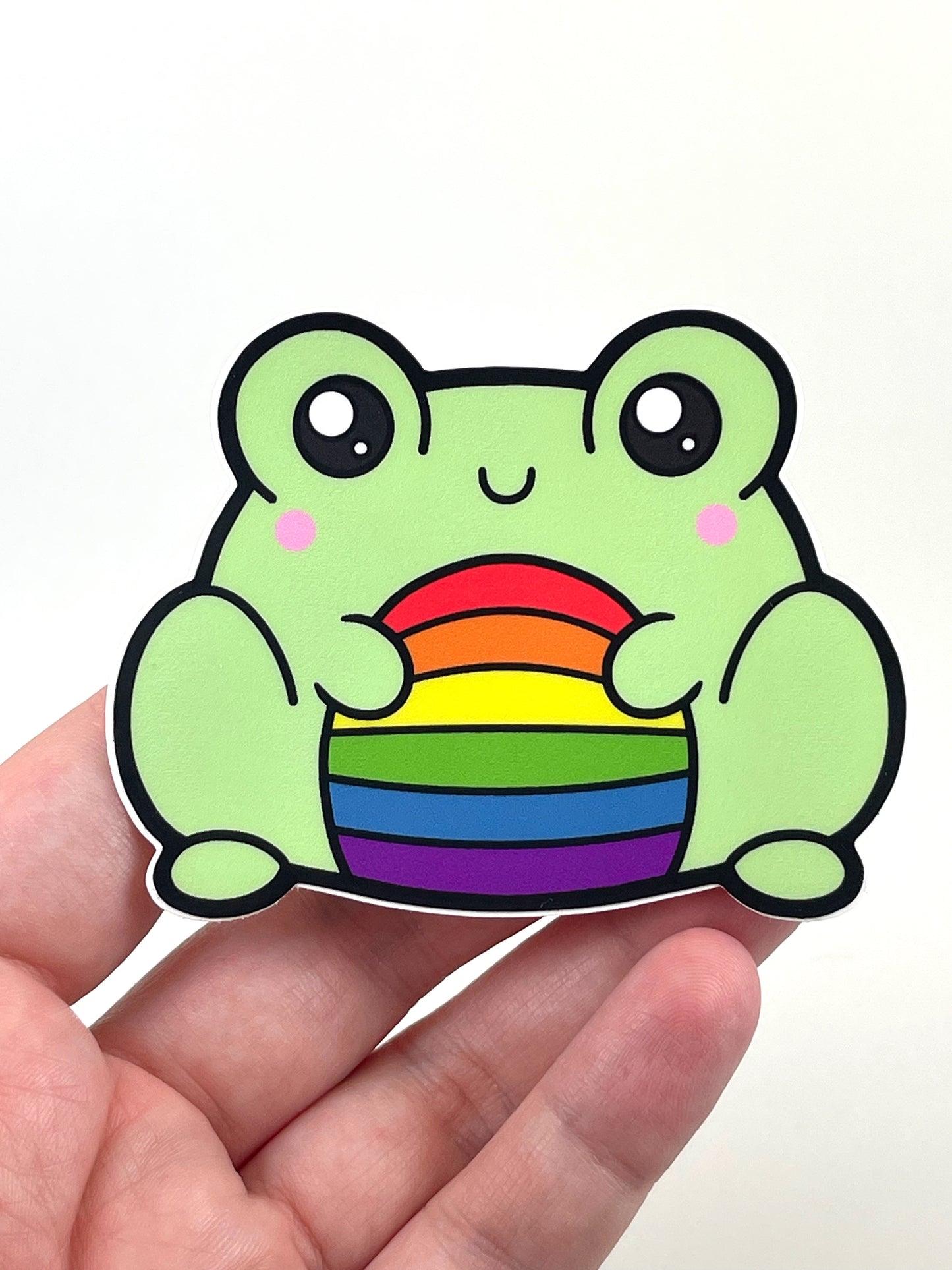Autocollant de fierté de grenouille