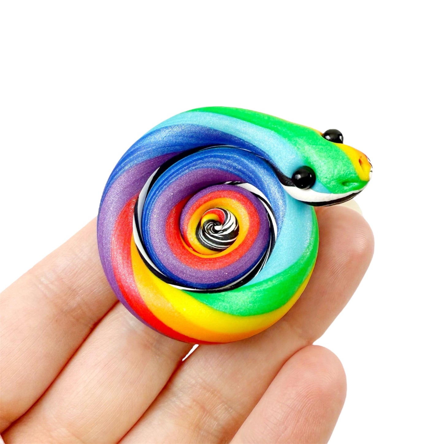 Pride Snake LGBTQIA Flag Handmade Sculpture with key