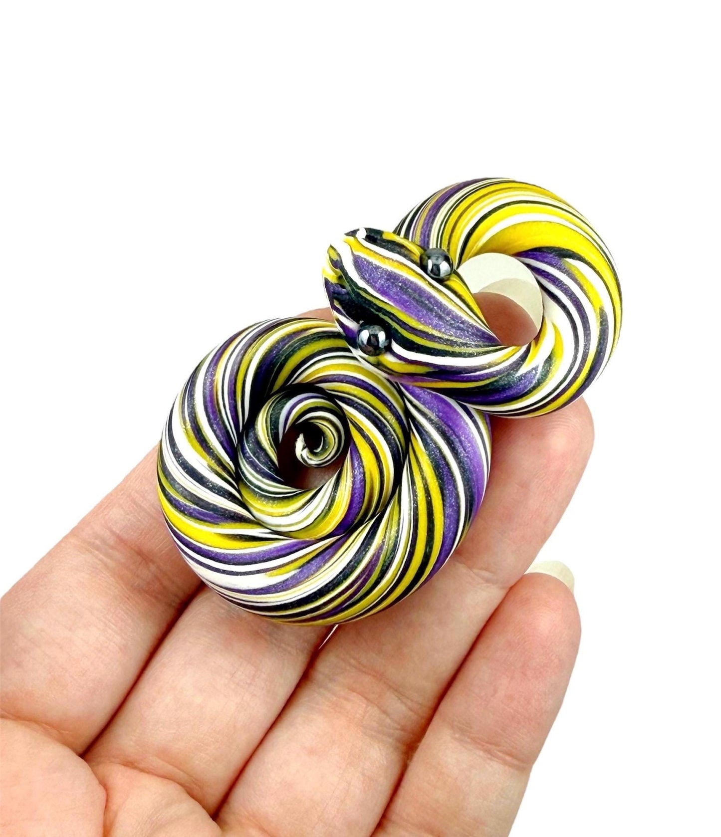 Non Binary Pride Snake LGBTQIA Flag Handmade Sculpture