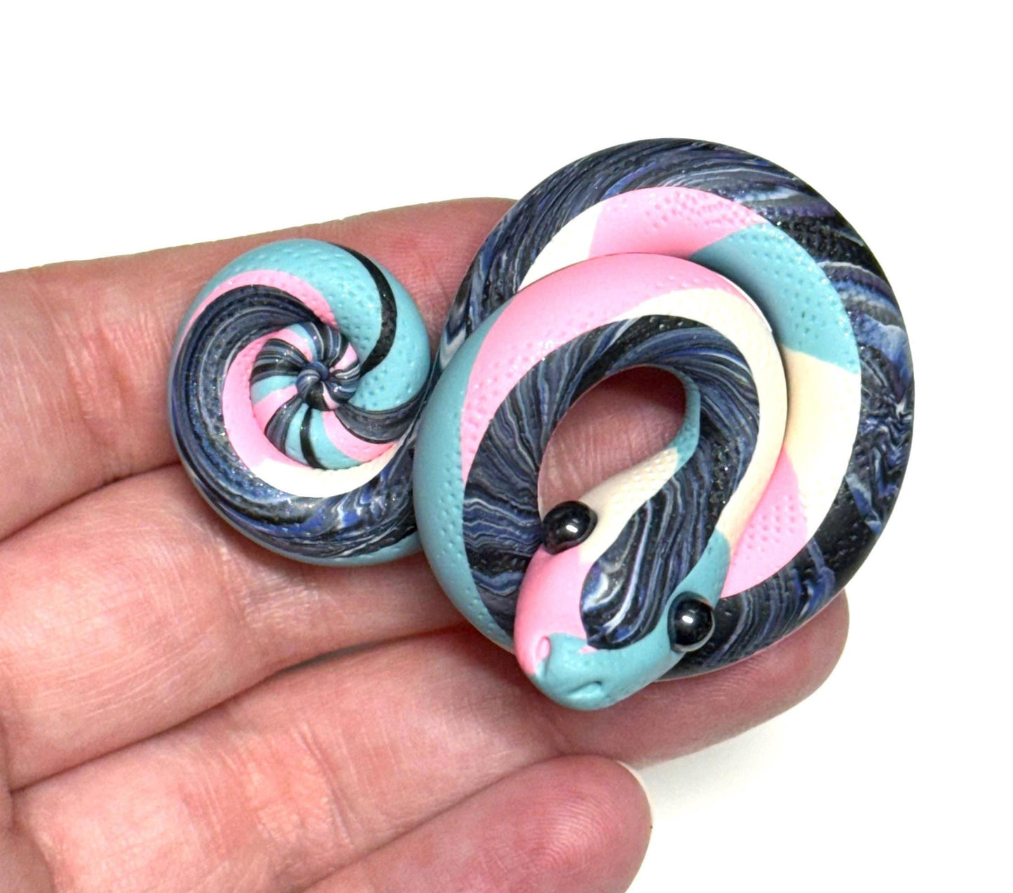 Galaxy Trans Pride Snake LGBTQIA Flag Handmade Sculpture Choose your favorite