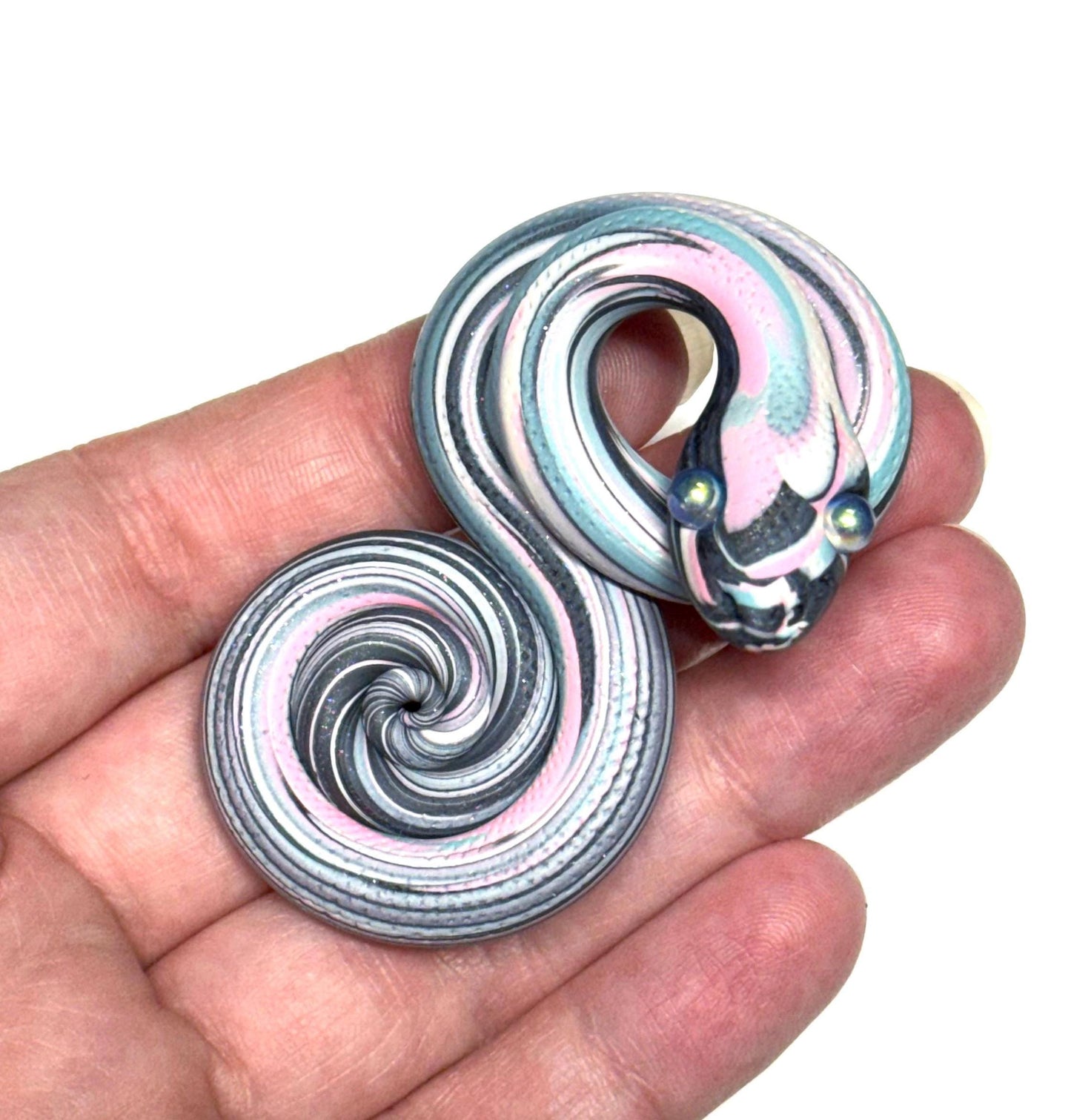 Galaxy Trans Pride Snake LGBTQIA Flag Handmade Sculpture Choose your favorite