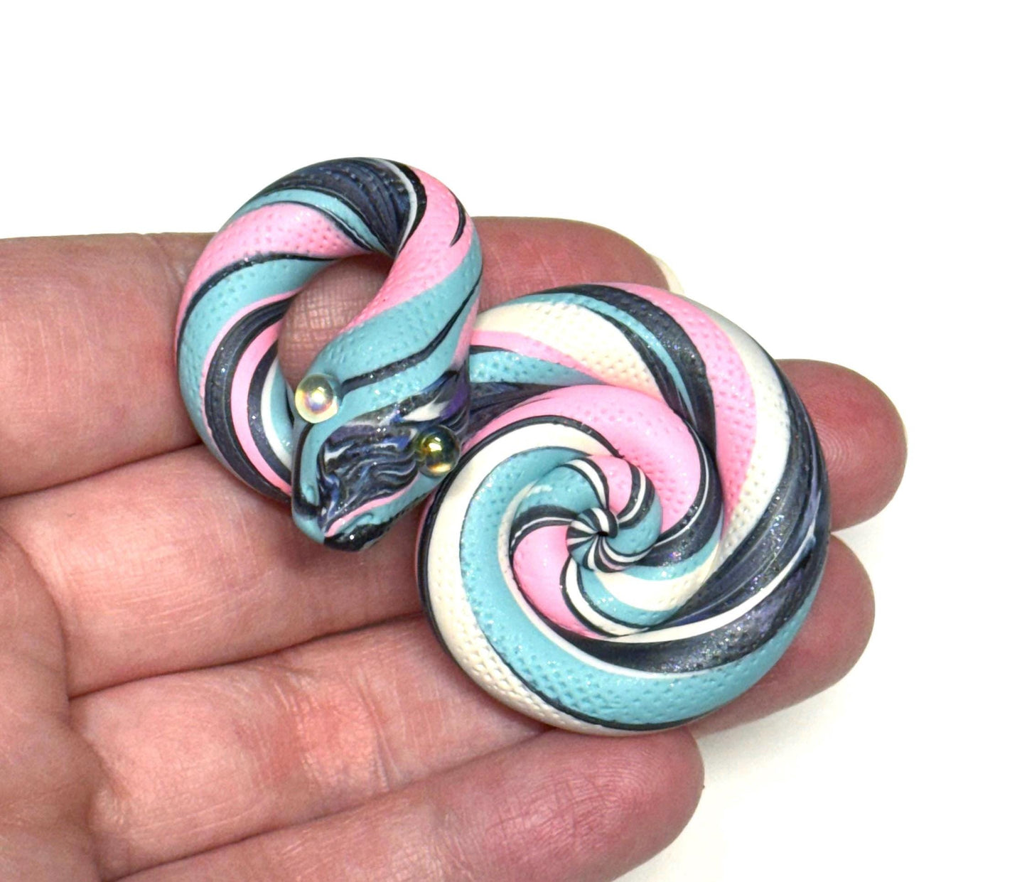 Galaxy Trans Pride Snake LGBTQIA Flag Handmade Sculpture Choose your favorite
