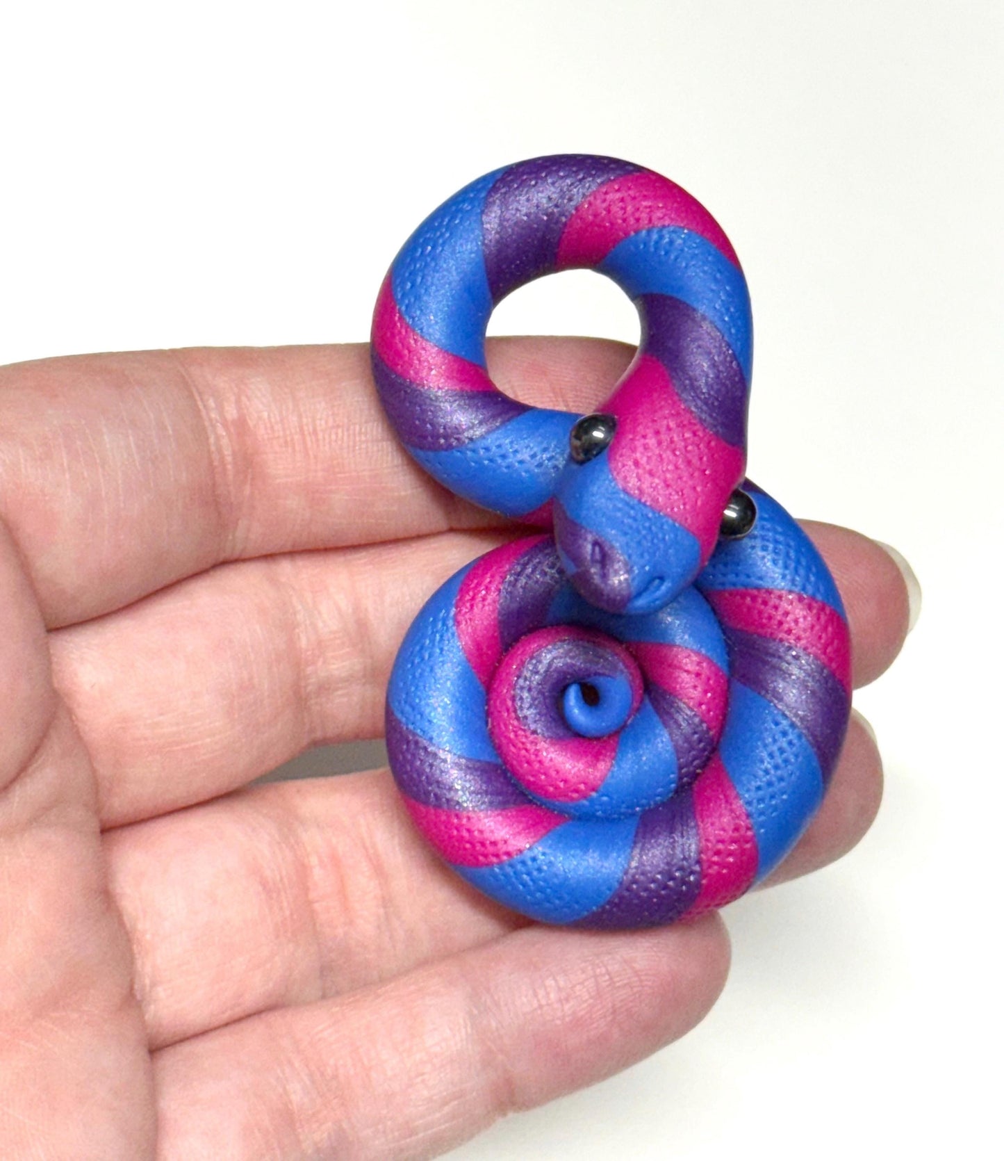 Bi Bisexual Pride Snakes LGBTQIA Flag Handmade Sculpture Choose your favorite option