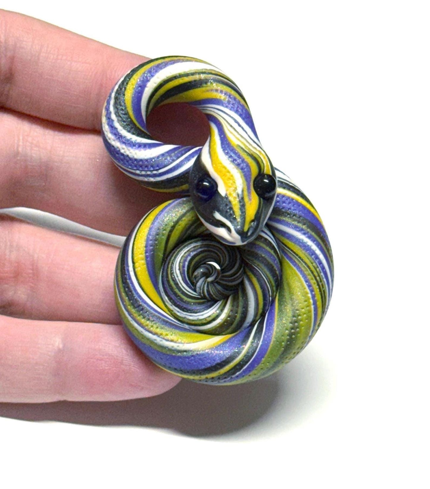 Pride Snakes Nonbinary Enby LGBTQIA Flag Handmade Sculpture Choose your favorite option