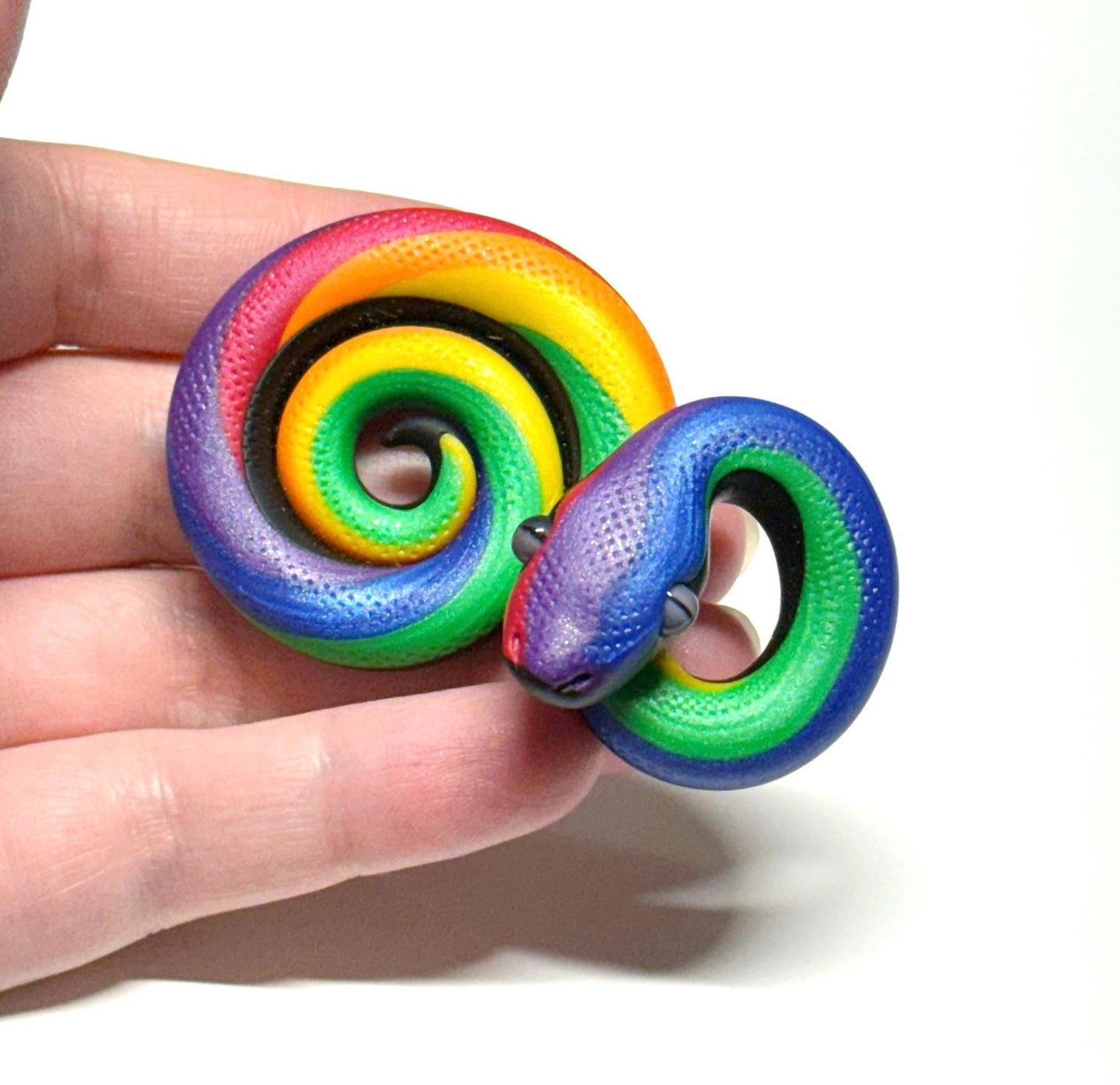 Pride Snakes LGBTQIA Rainbow Flag Handmade Sculpture Choose your favorite option