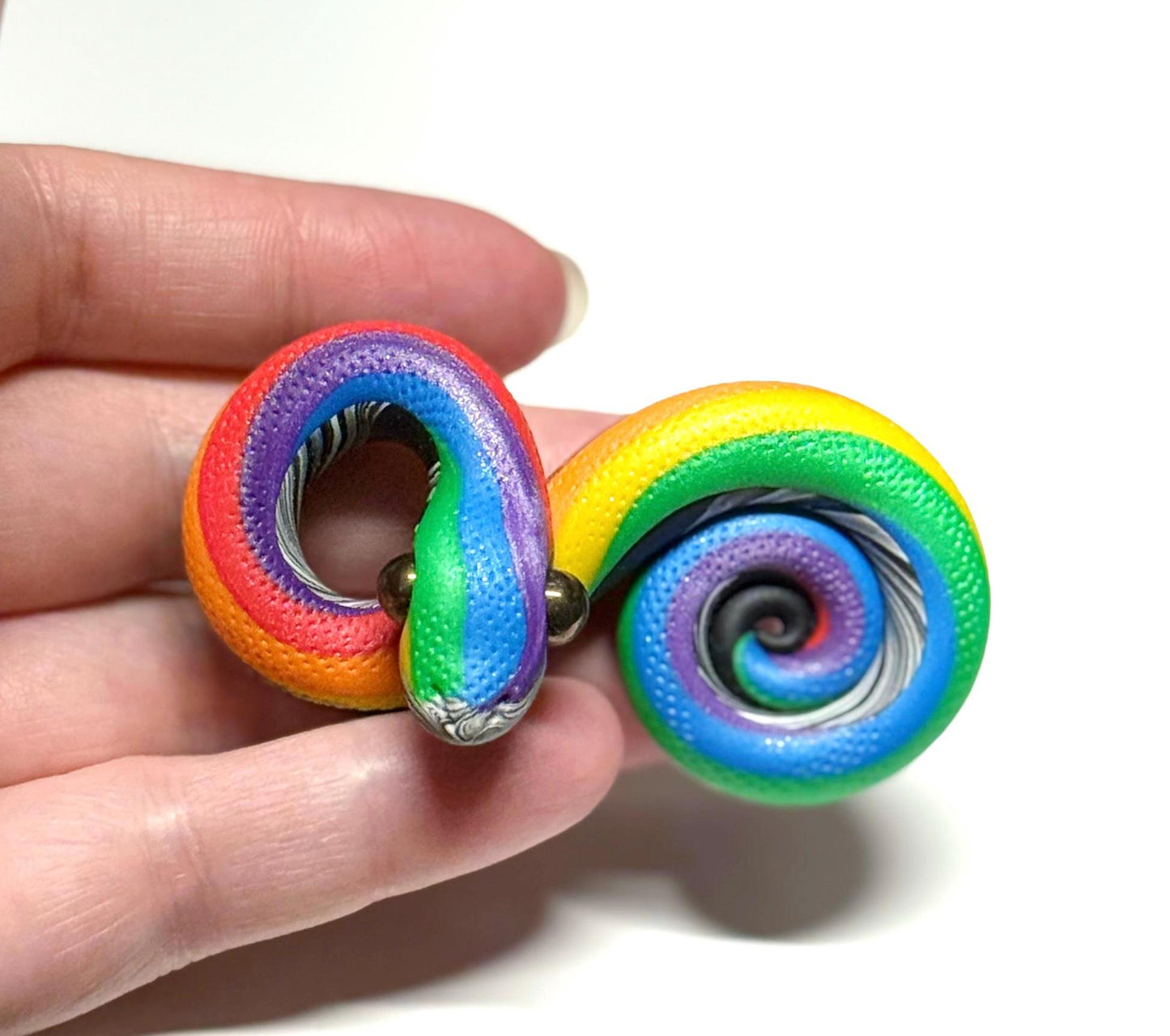 Pride Snakes LGBTQIA Rainbow Flag Handmade Sculpture Choose your favorite option