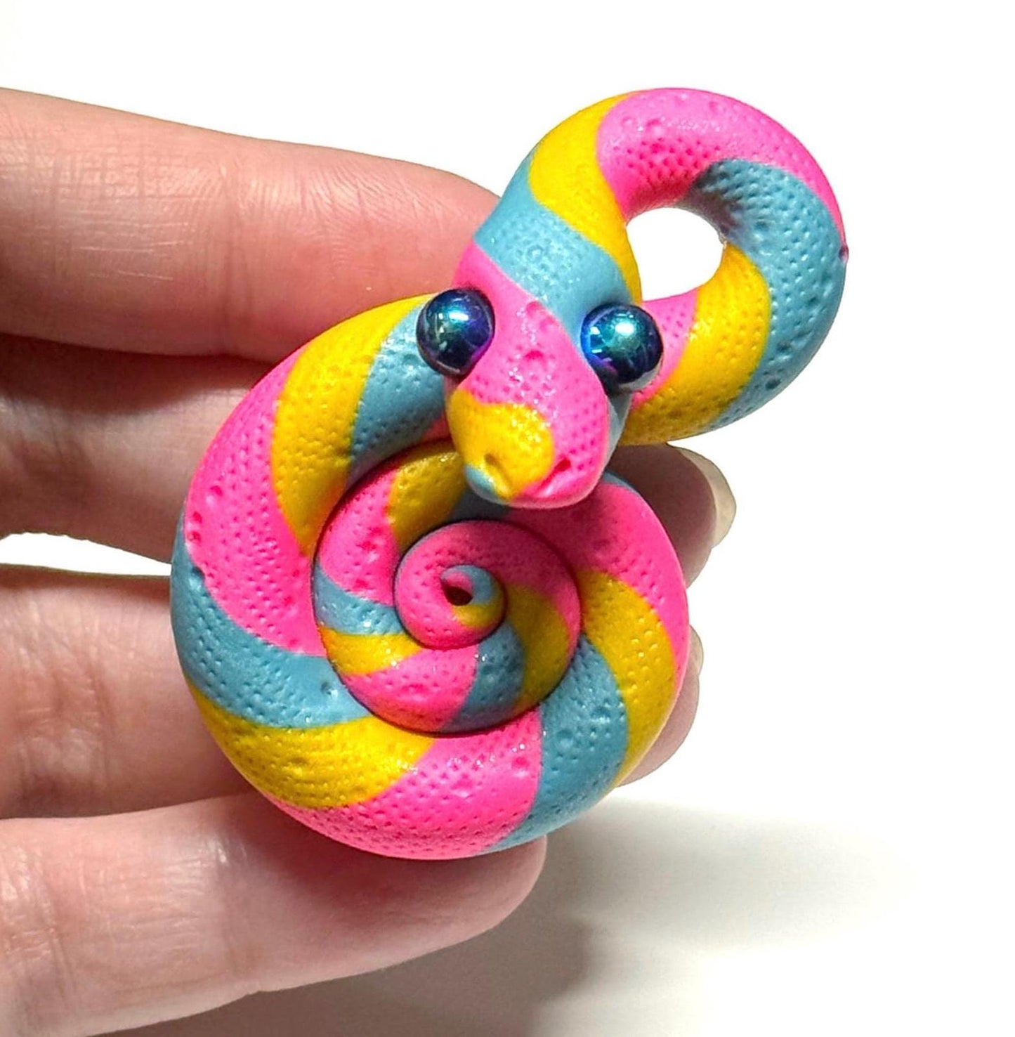 Pansexual Pan Pride Snakes LGBTQIA Flag Handmade Sculpture Choose your favorite option