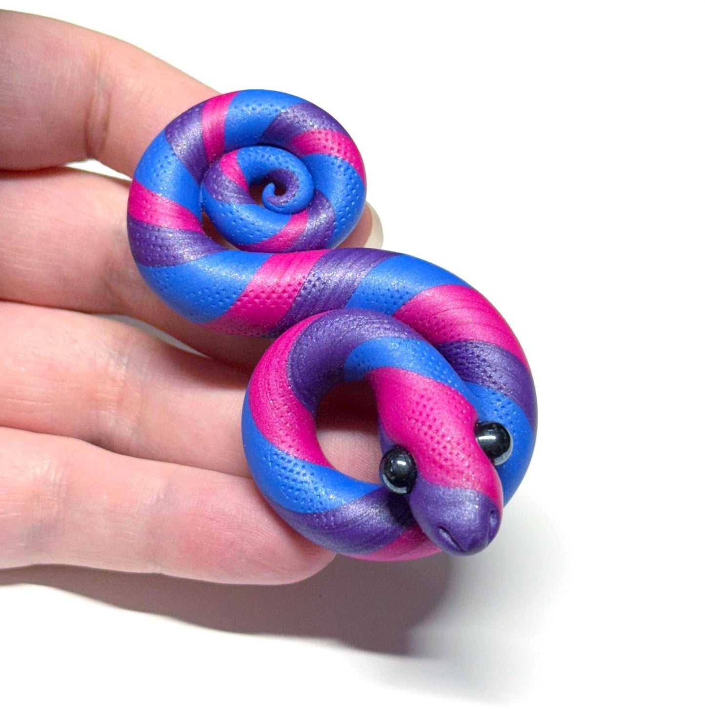 Bi Bisexual Pride Snakes LGBTQIA Flag Handmade Sculpture Choose your favorite option