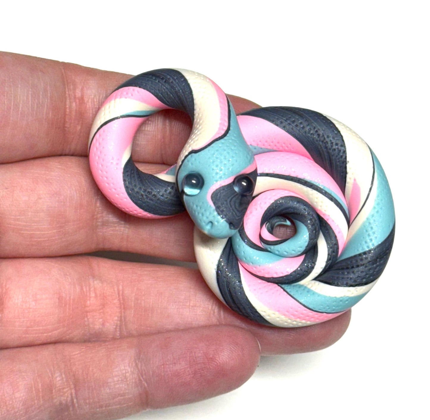 Galaxy Trans Pride Snake LGBTQIA Flag Handmade Sculpture Choose your favorite