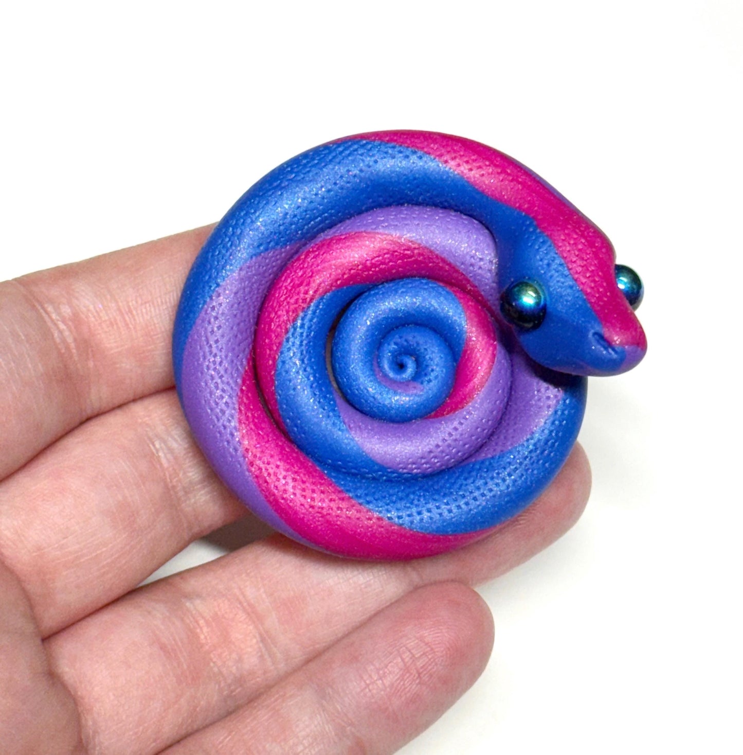 Bi Bisexual Pride Snakes LGBTQIA Flag Handmade Sculpture Choose your favorite option