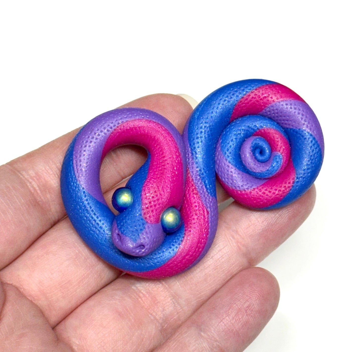Bi Bisexual Pride Snakes LGBTQIA Flag Handmade Sculpture Choose your favorite option