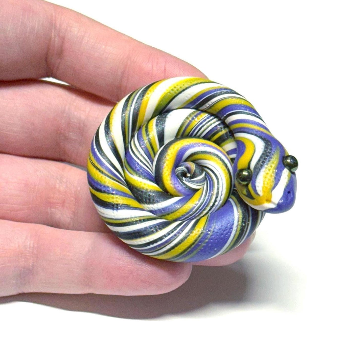 Pride Snakes Nonbinary Enby LGBTQIA Flag Handmade Sculpture Choose your favorite option