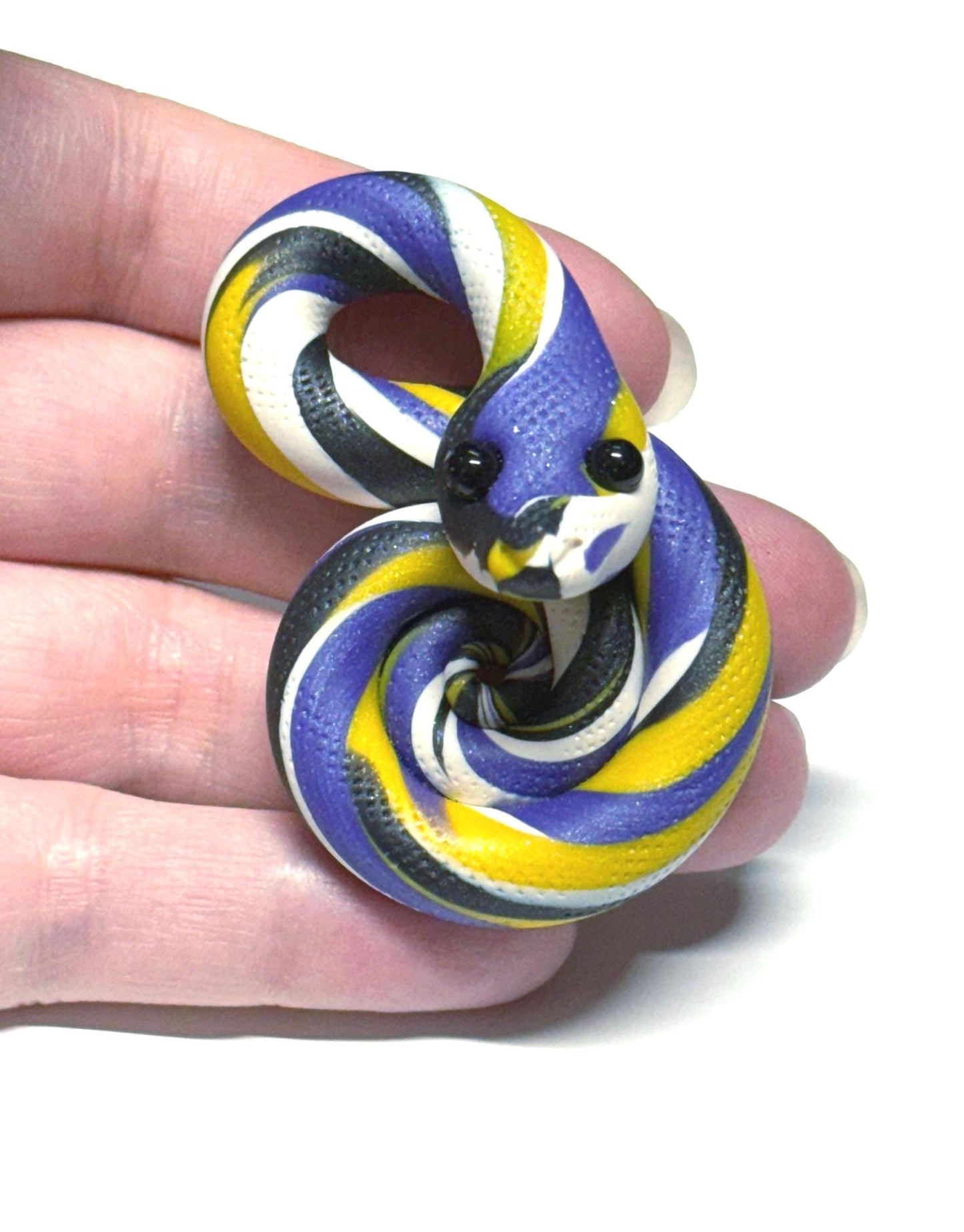 Pride Snakes Nonbinary Enby LGBTQIA Flag Handmade Sculpture Choose your favorite option