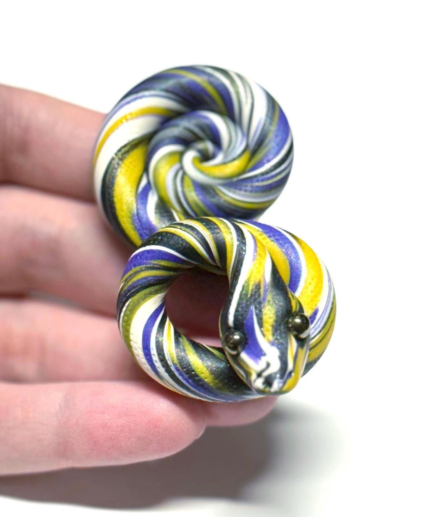 Pride Snakes Nonbinary Enby LGBTQIA Flag Handmade Sculpture Choose your favorite option