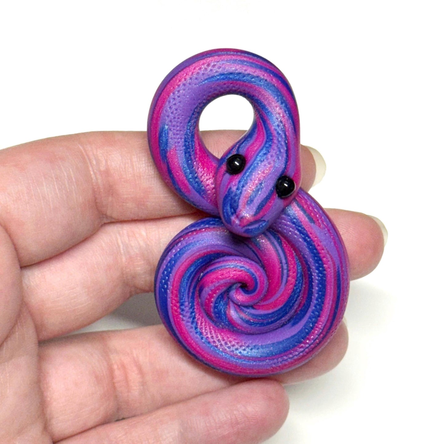 Pride Snakes Bi Bisexual LGBTQIA Flag Handmade Sculpture Choose your favorite option