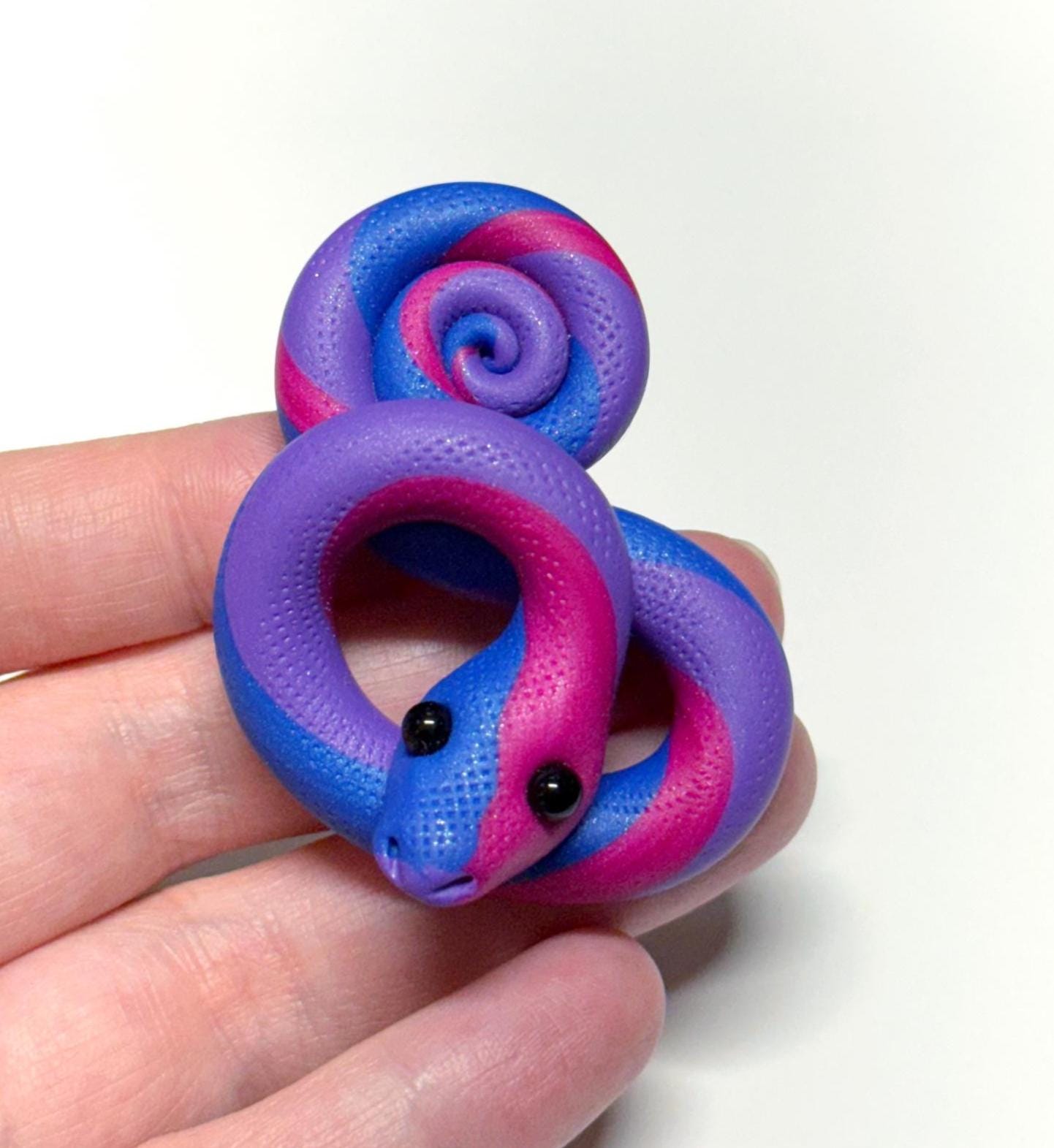 Bi Bisexual Pride Snakes LGBTQIA Flag Handmade Sculpture Choose your favorite option