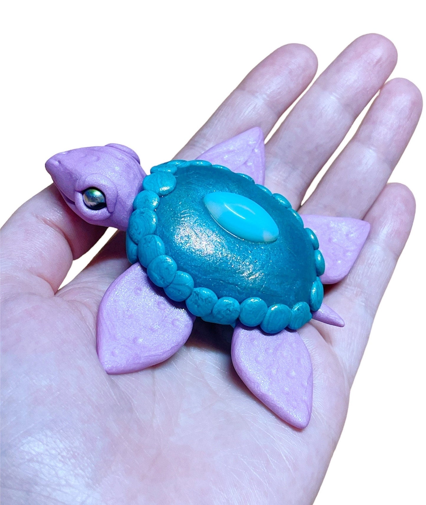 Opalite Turtle Handmade Sculpture