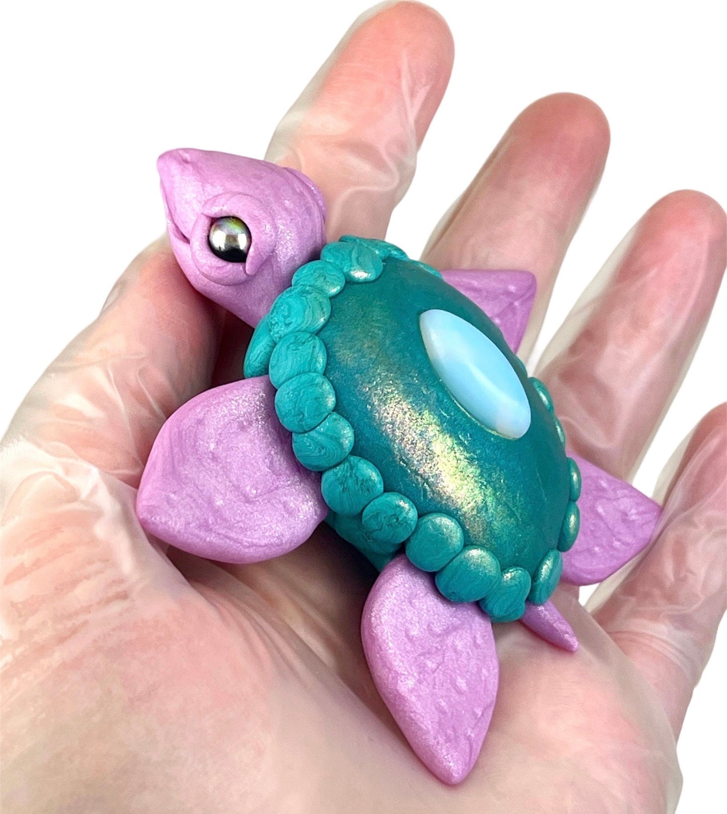 Opalite Turtle Handmade Sculpture