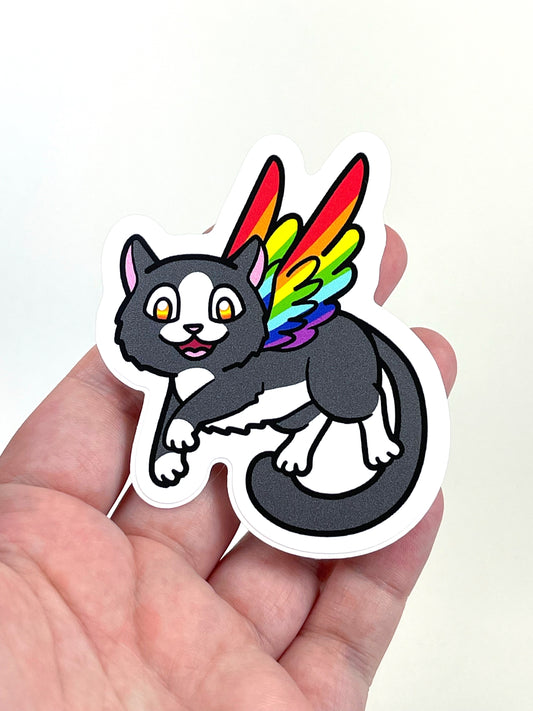 Autocollant Tuxedo Kitty Pride