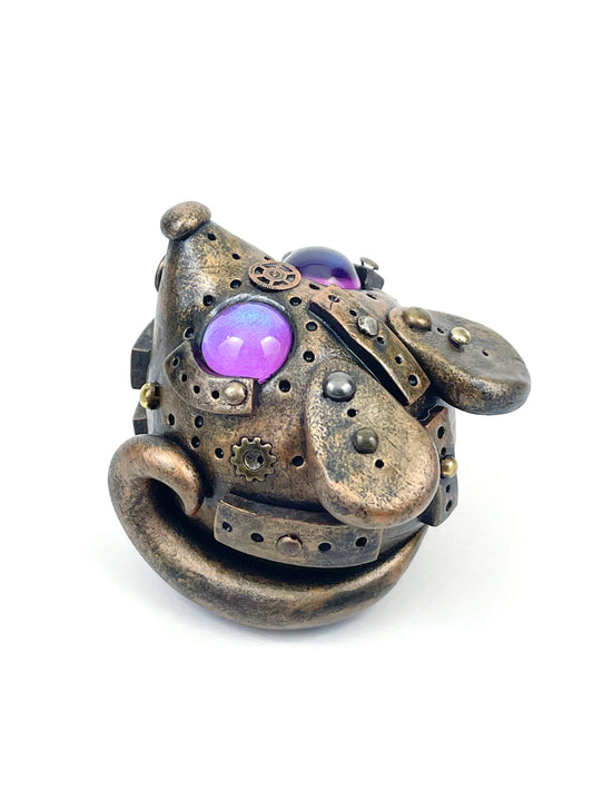 Handmade Steampunk mouse sculpture one of a kind ooak