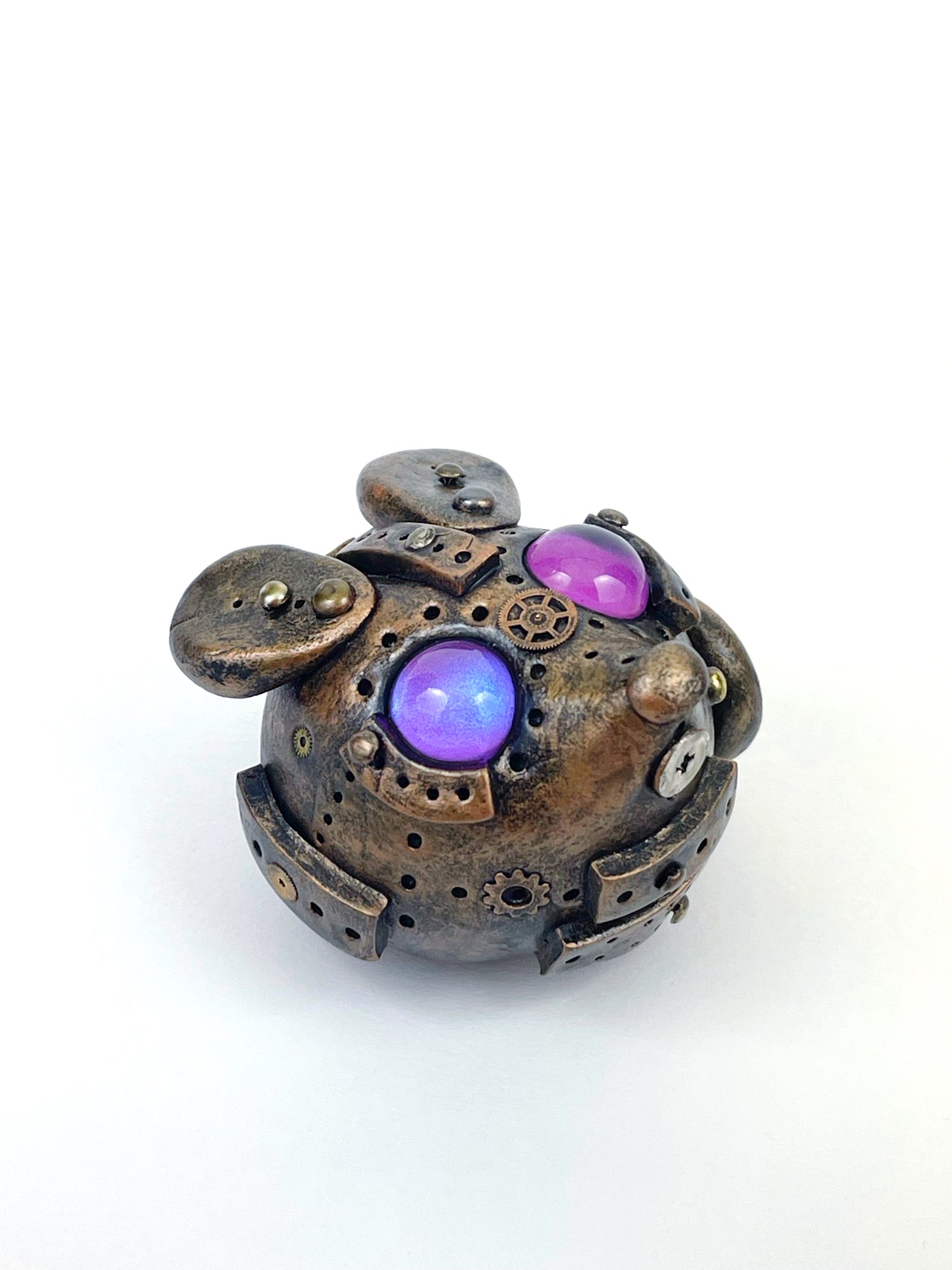 Handmade Steampunk mouse sculpture one of a kind ooak