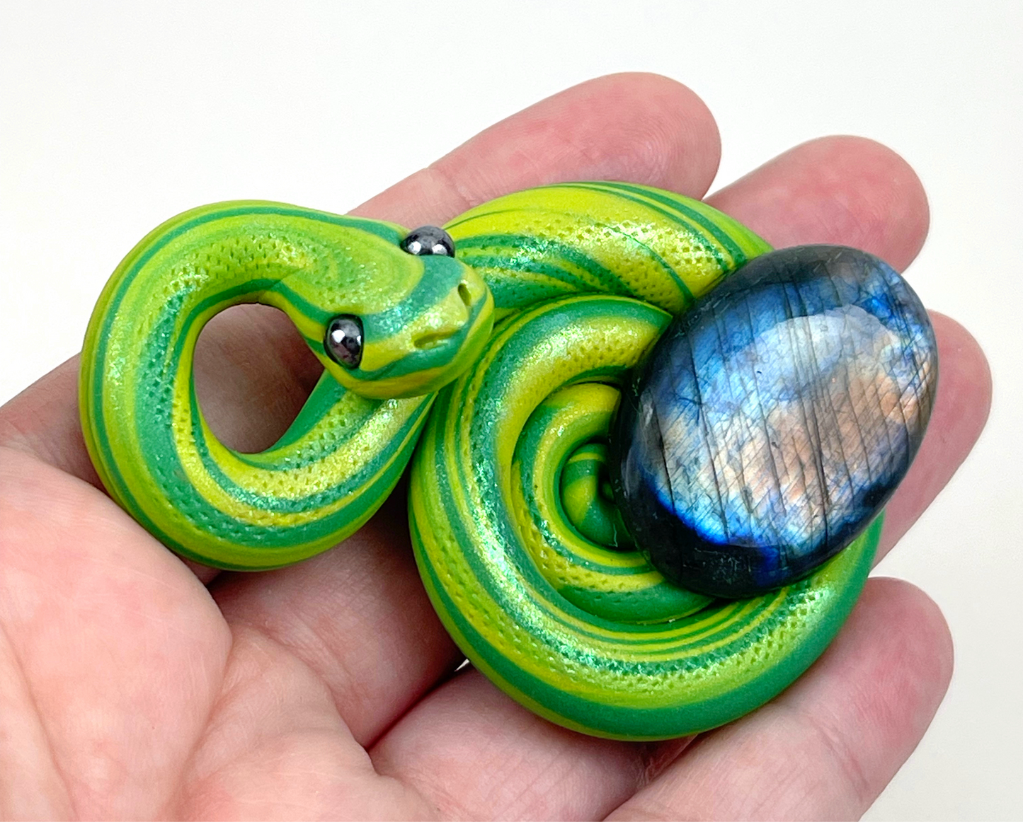 Custom Labradorite Snake (large lab pieces)