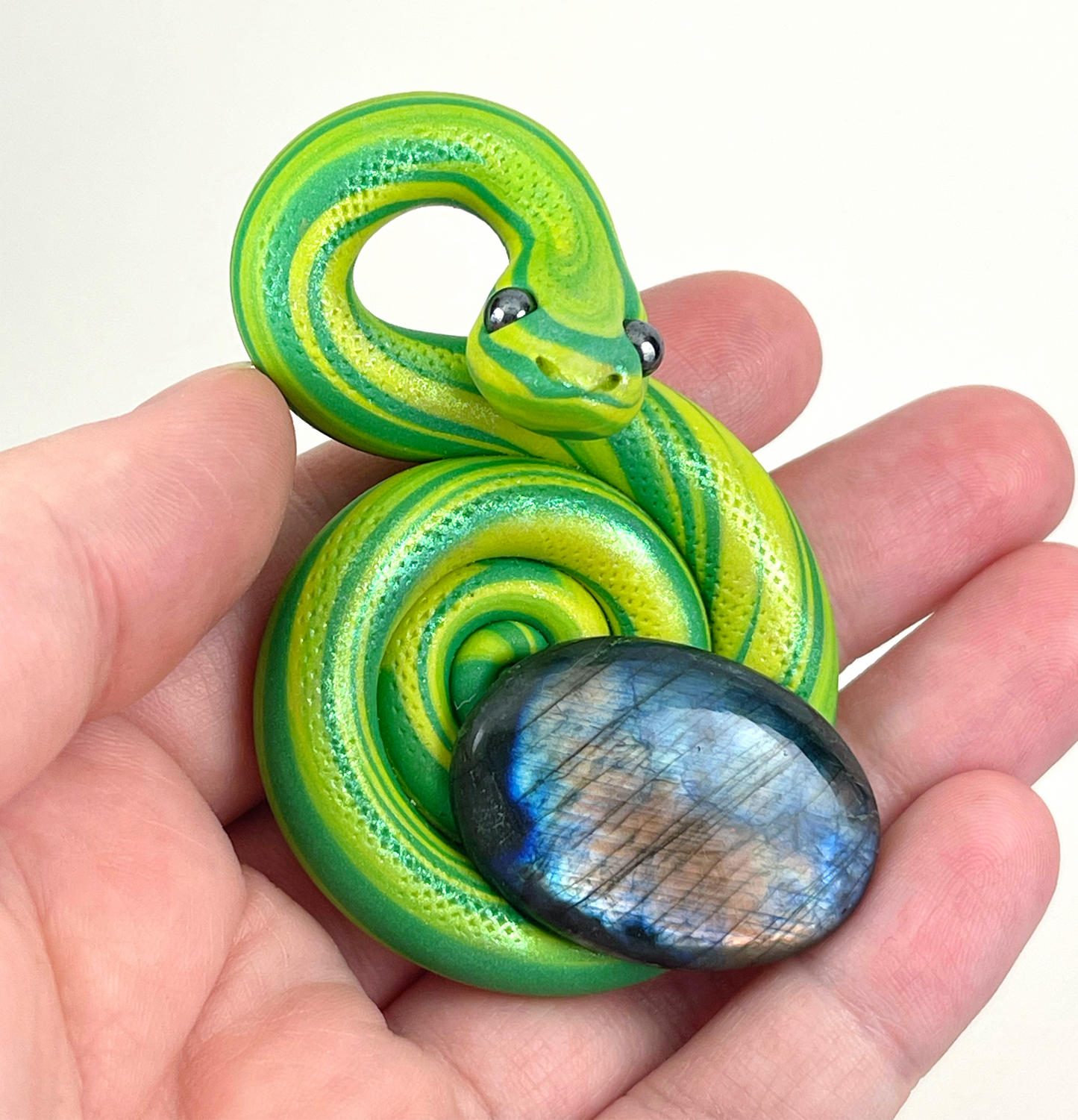 Custom Labradorite Snake (large lab pieces)