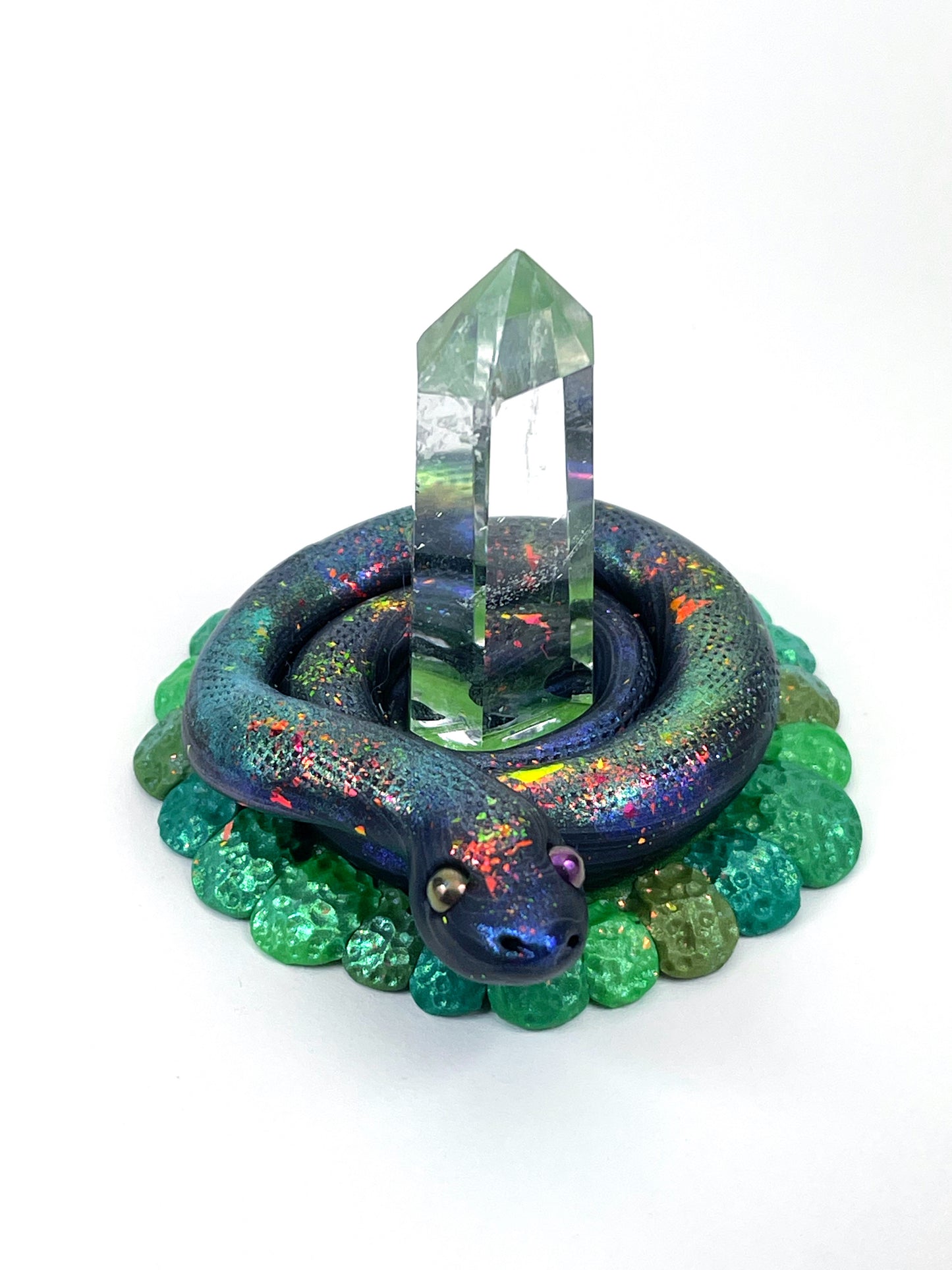 Custom Crystal Snake Ring Holder