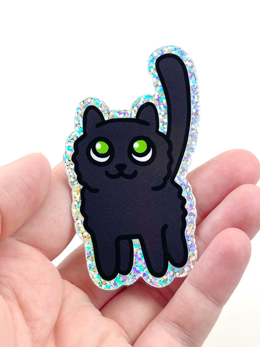 Glitter Kitty Sticker