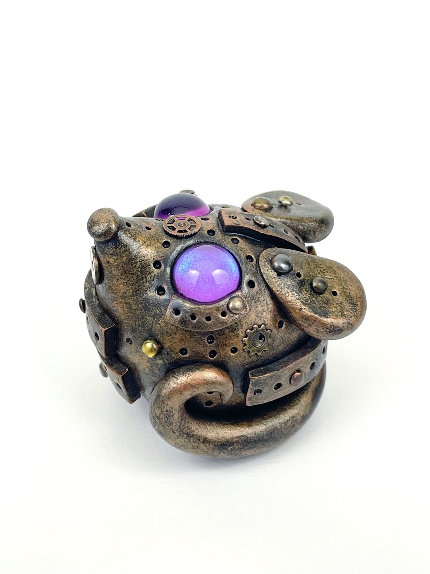 Handmade Steampunk mouse sculpture one of a kind ooak