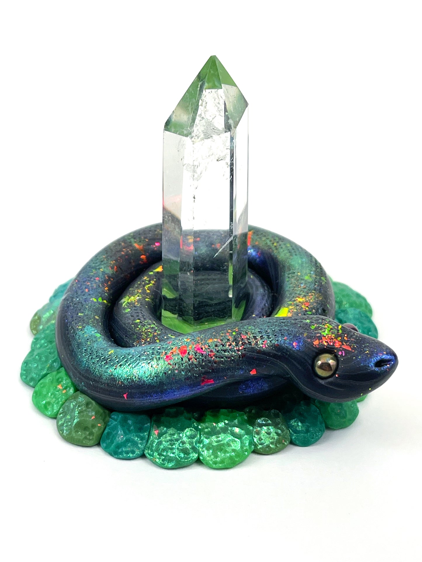 Custom Crystal Snake Ring Holder