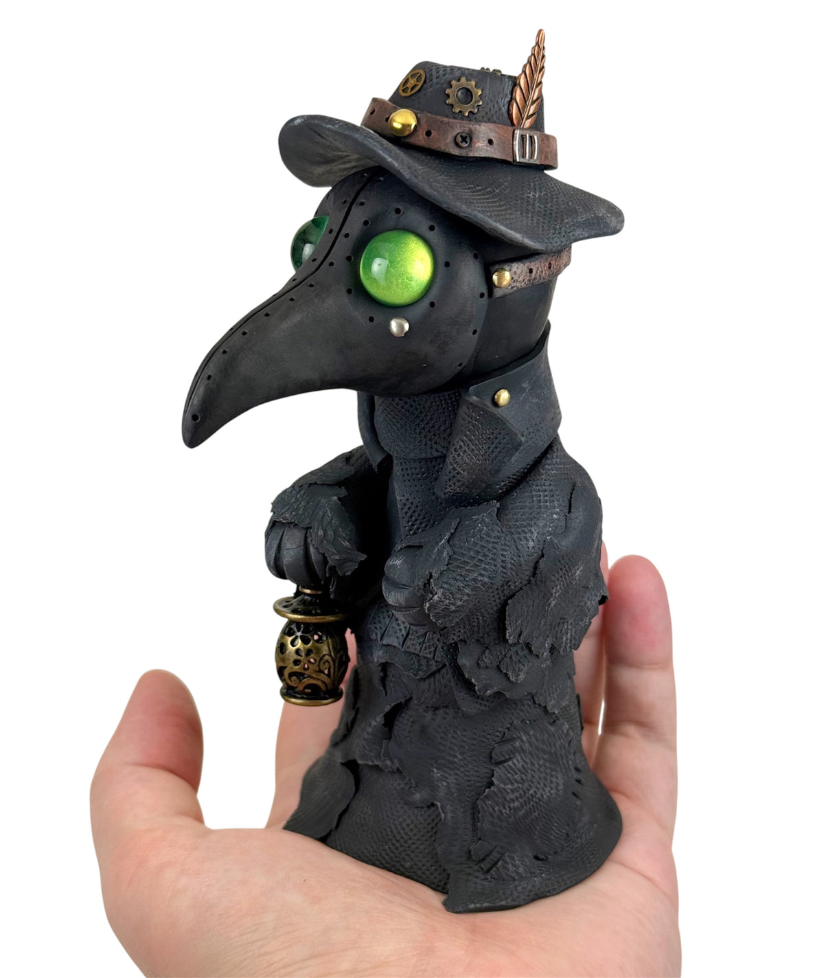 Sculpture Steampunk de Docteur de la Peste ooak