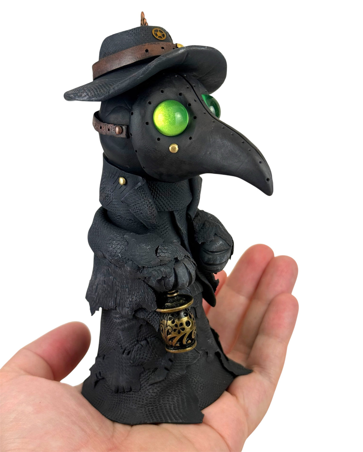 Sculpture Steampunk de Docteur de la Peste ooak