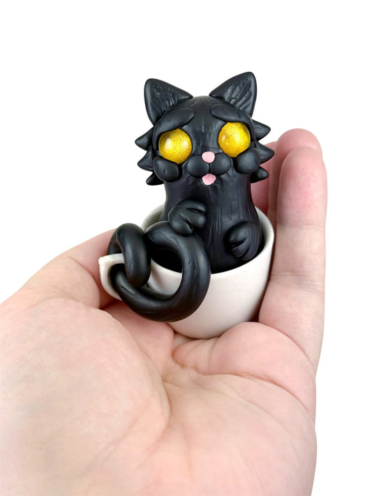 Black Teacup Kitty