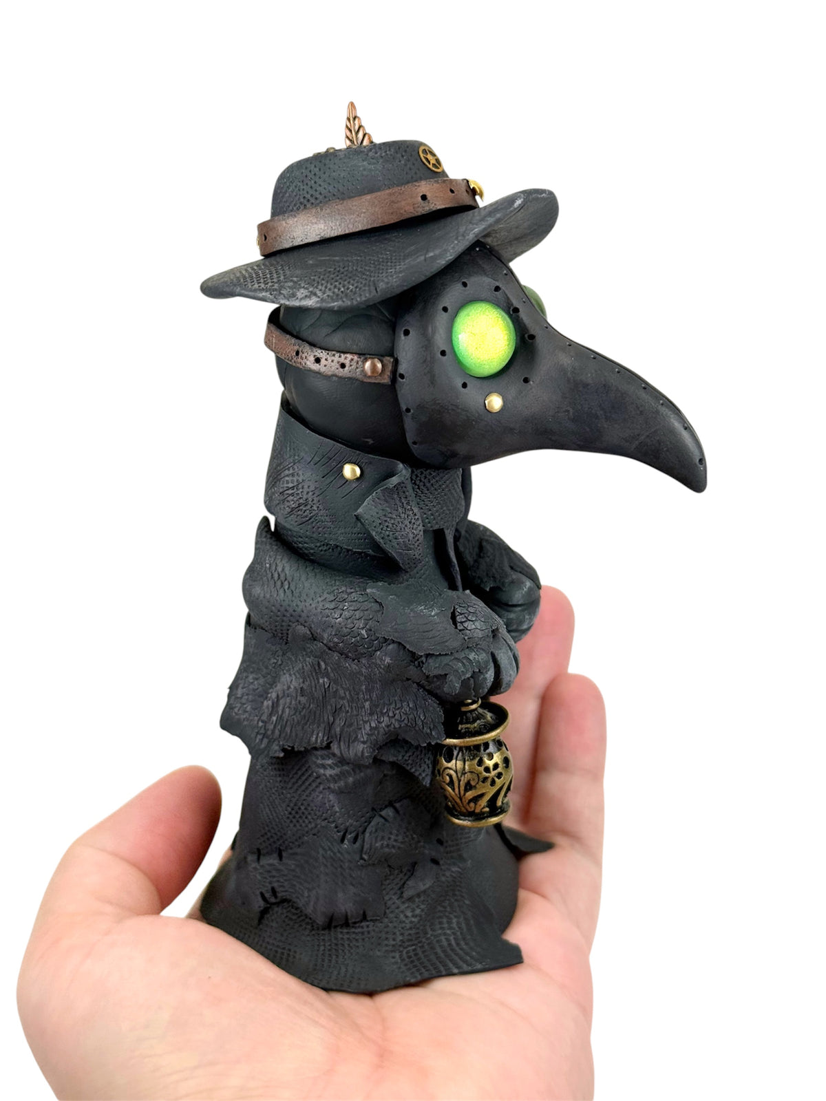 Sculpture Steampunk de Docteur de la Peste ooak