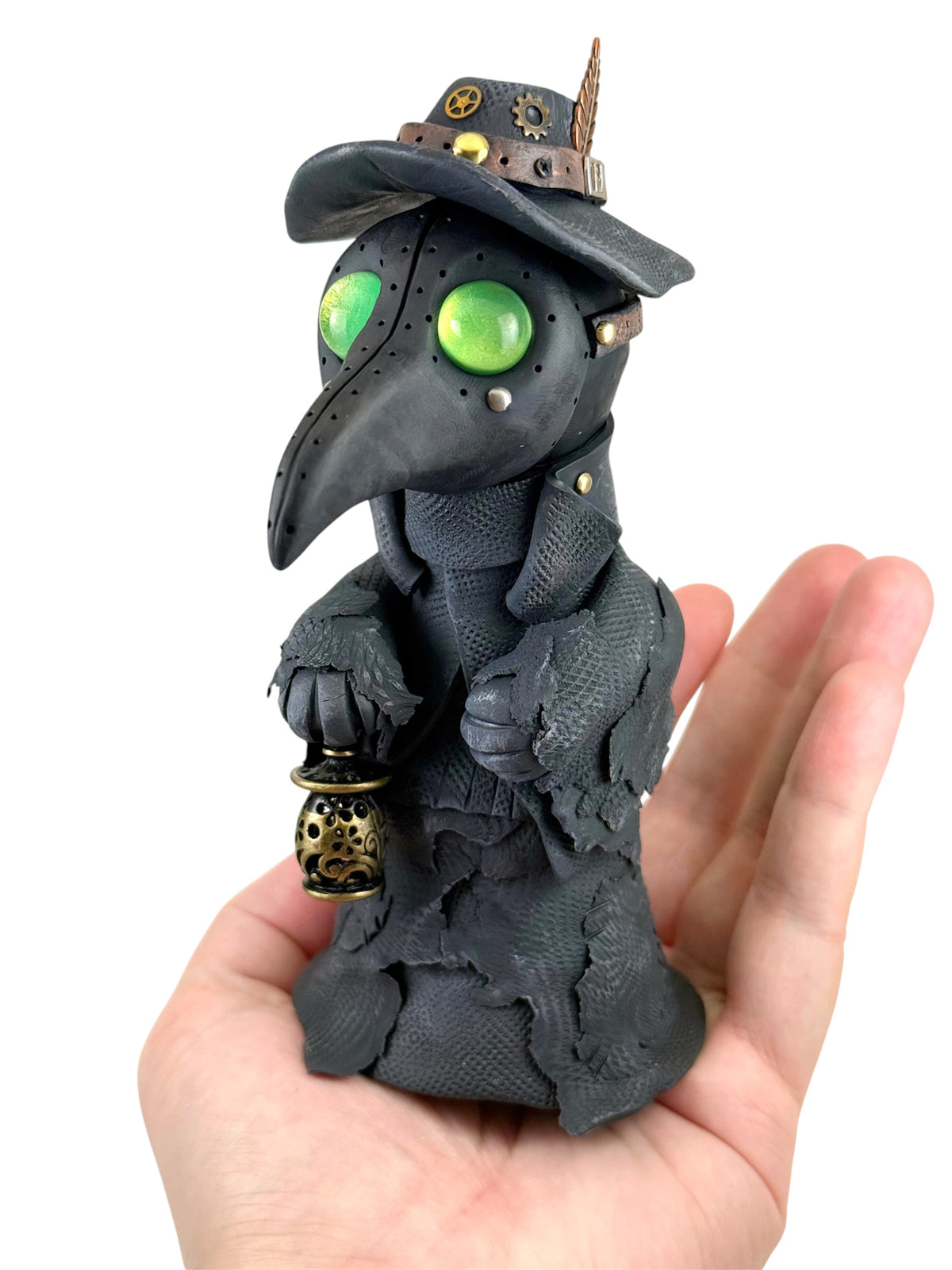 Sculpture Steampunk de Docteur de la Peste ooak