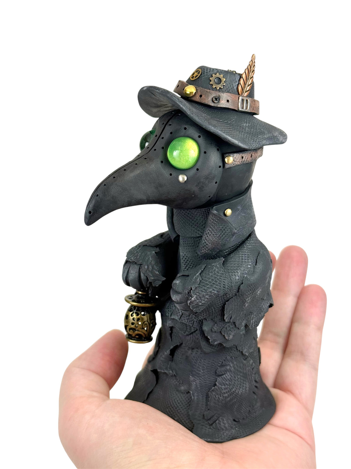 Sculpture Steampunk de Docteur de la Peste ooak