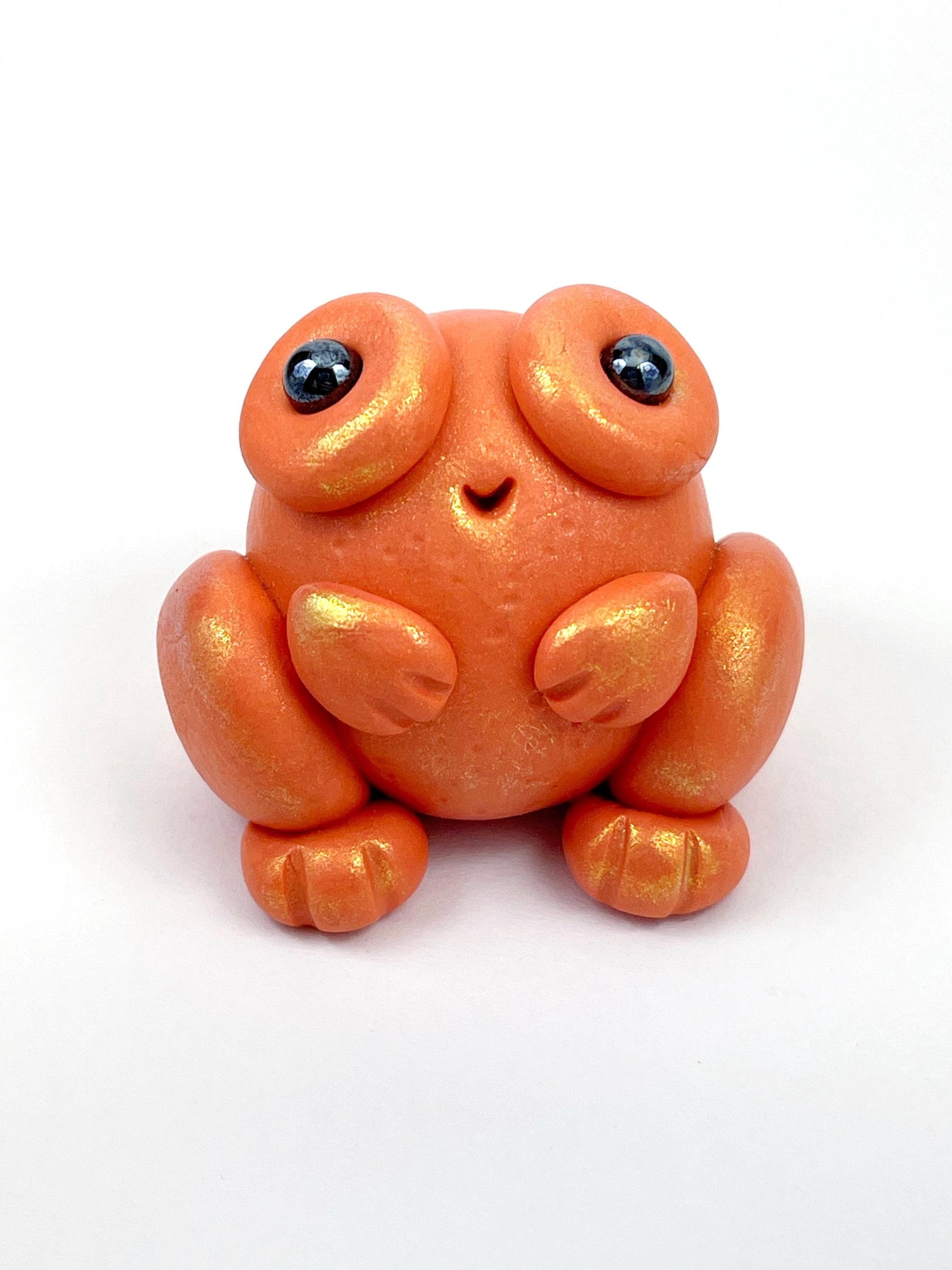 Handmade frog sculpture one of a kind ooak