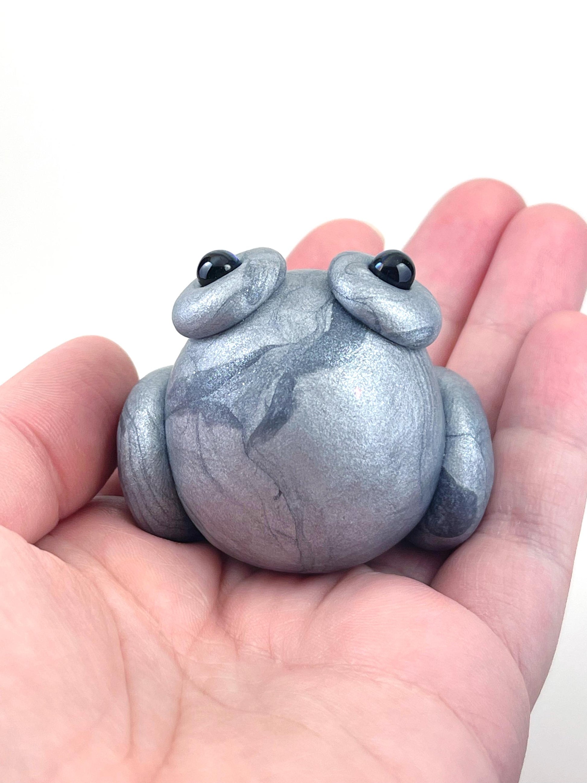 Handmade frog sculpture one of a kind ooak