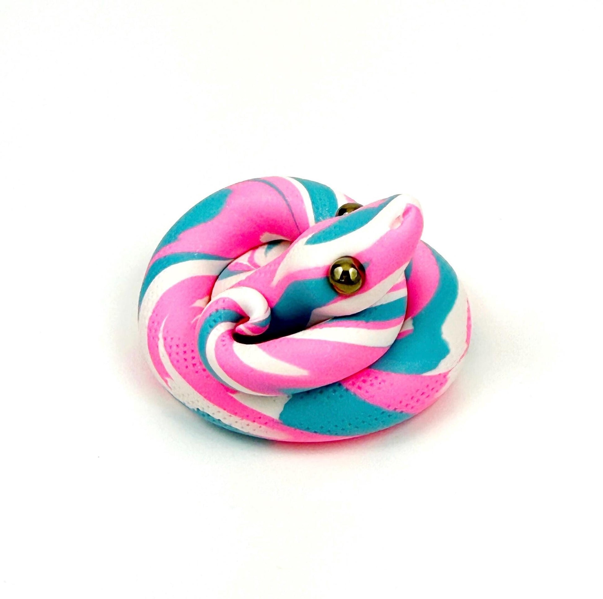 Trans Pride Snake LGBTQIA Flag Handmade Sculpture