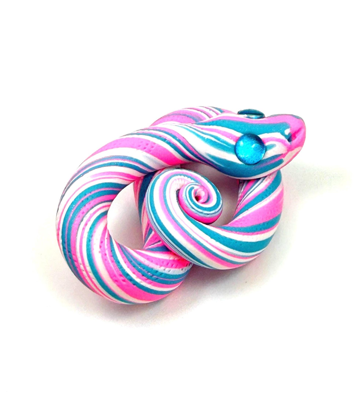 Trans Pride Snake LGBTQIA Flag Handmade Sculpture