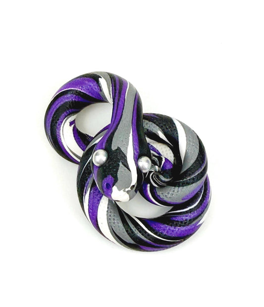 Asexual demisexual Pride Snake LGBTQIA Flag Handmade Sculpture