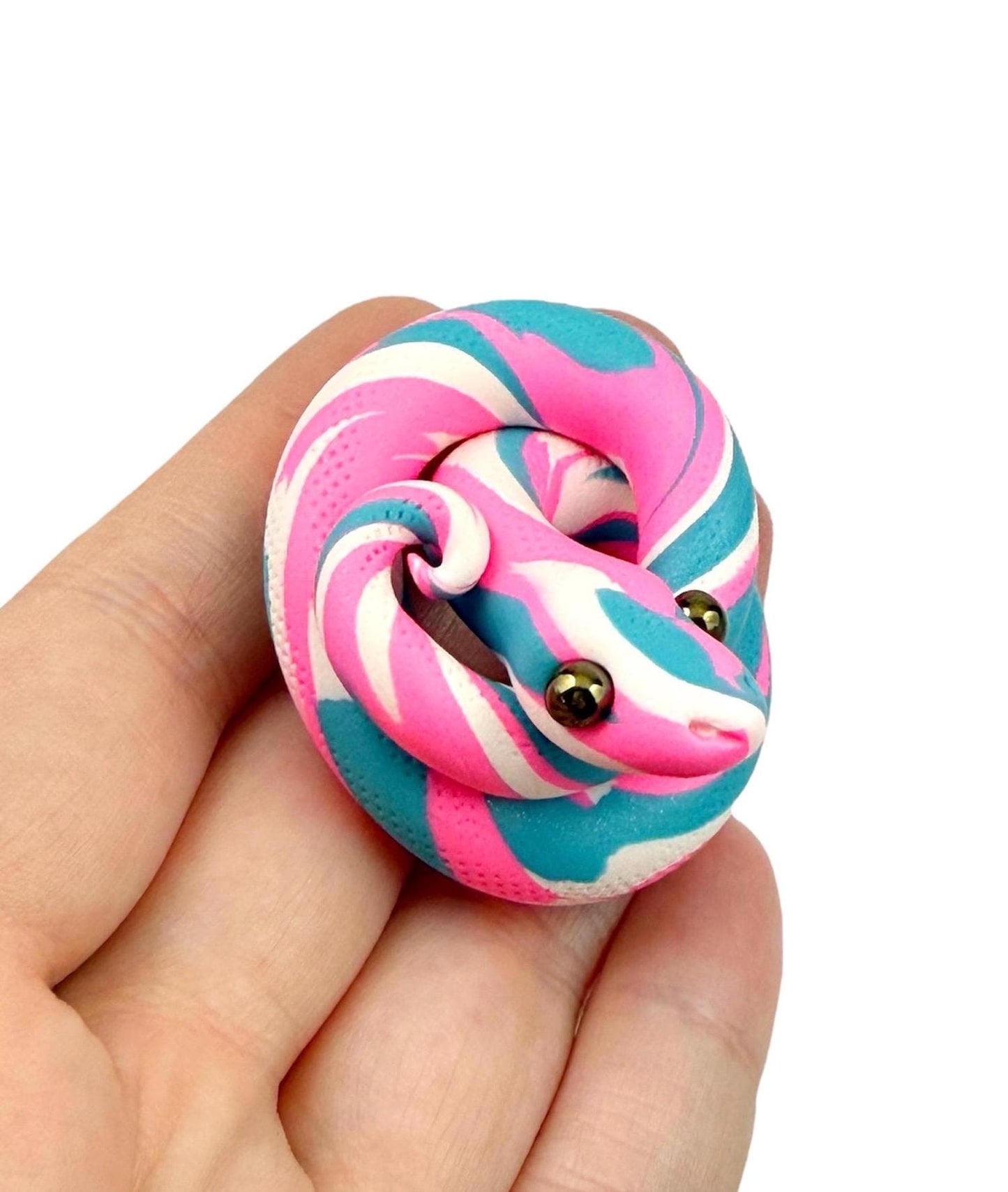 Trans Pride Snake LGBTQIA Flag Handmade Sculpture