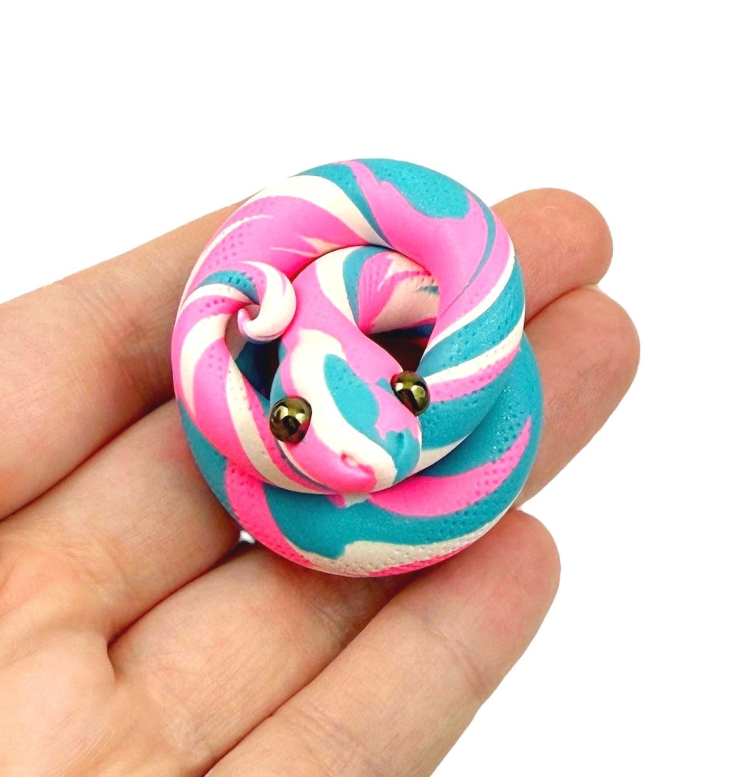 Trans Pride Snake LGBTQIA Flag Handmade Sculpture