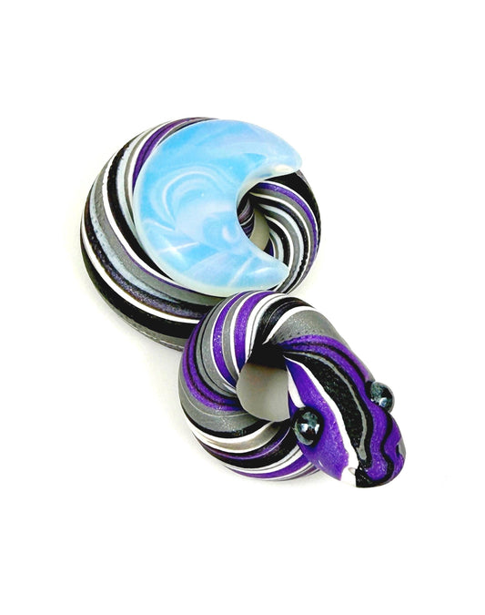 Asexual demisexual opalite moon Pride Snake LGBTQIA Flag Handmade Sculpture